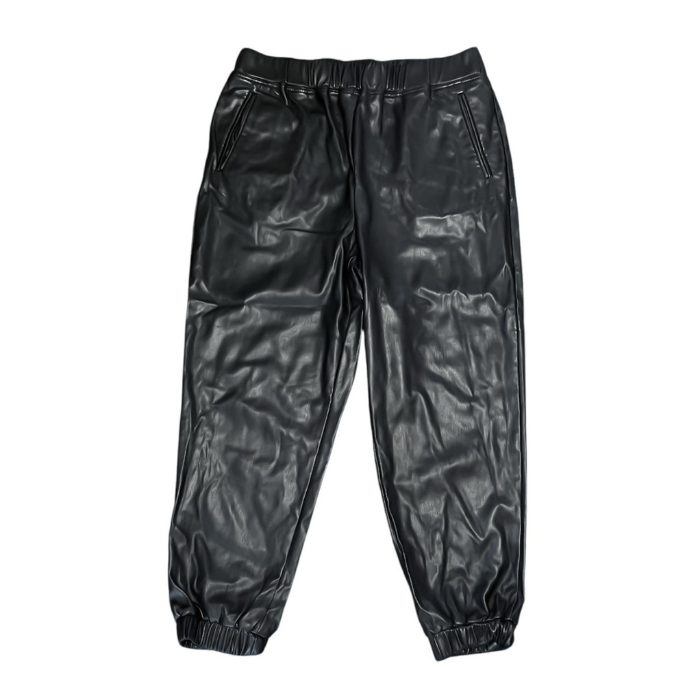 INC International Concepts Faux Leather Jogger Pants - Picture 4 of 7